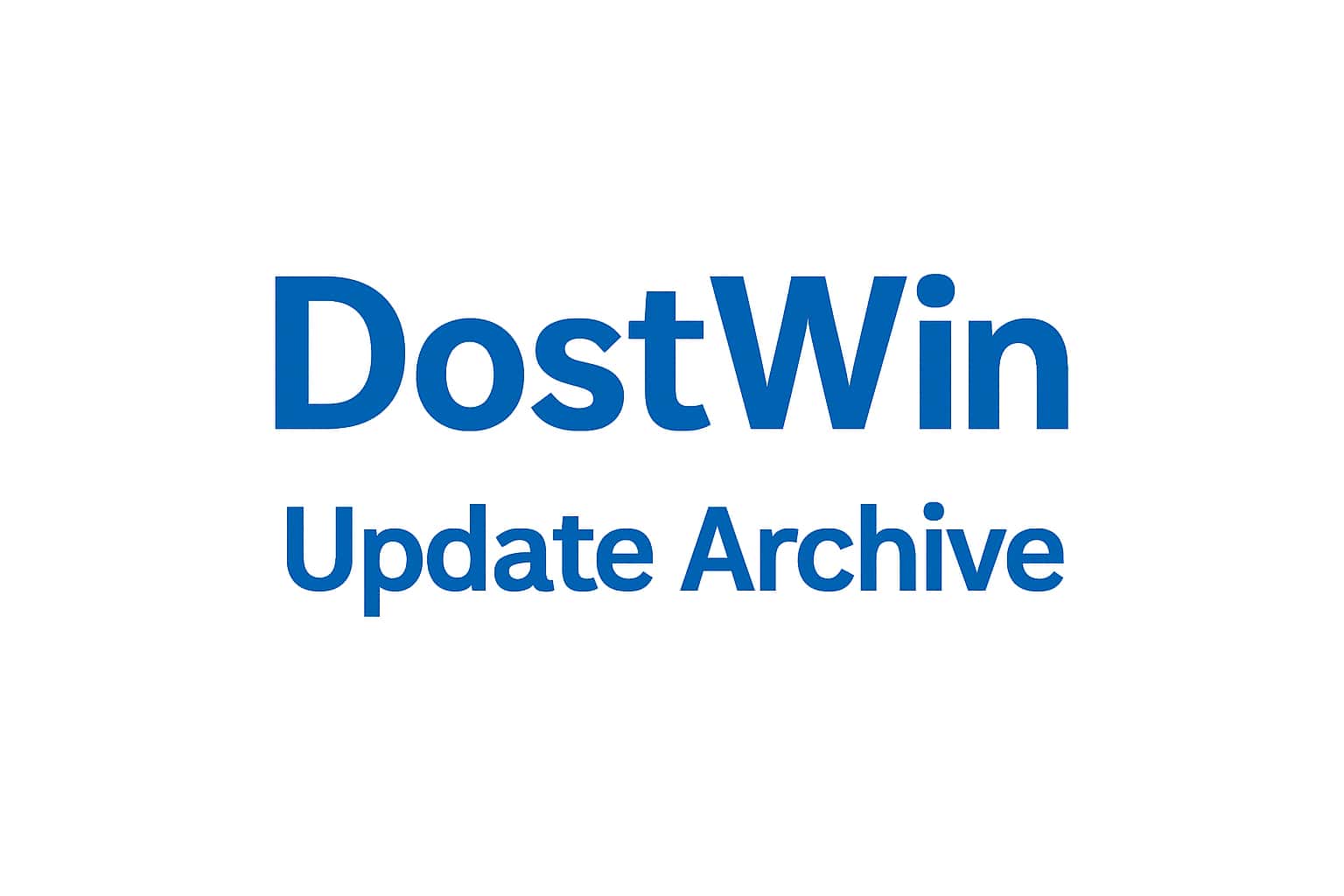DostWin Update Archive visual